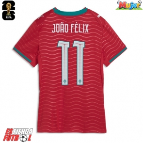 Portugal Joao Felix #11 Primera Equipación Mujer Mundial 2026 Manga Corta